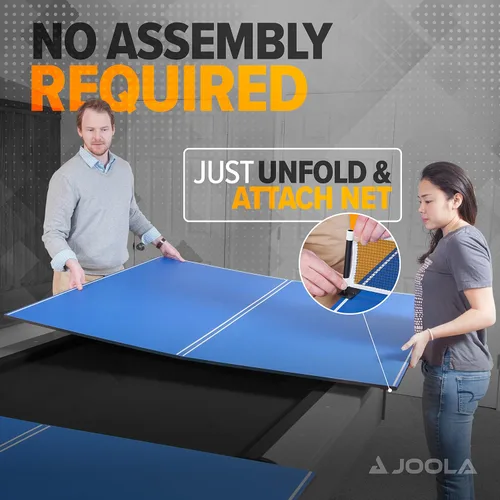Vista 3 de JOOLA - Tapa de conversión de mesa de ping pong con juego de redes para mesas de billar y pool - Tapa de regulación que convierte mesas de billar