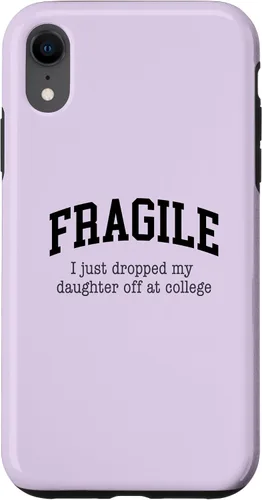 Vista 24 de Frágil - Carcasa para iPhone 16 con texto en inglés "I Just Ddrops My Daughter Off at College Parents