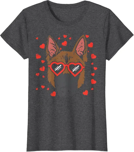 Vista 4 de Camiseta de regalo para perro con cara de pastor alemán, Negro, S