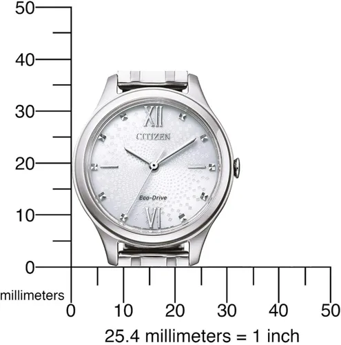 Vista 5 de Citizen Women Analogue Eco-Drive Watch with Stainless Steel Band