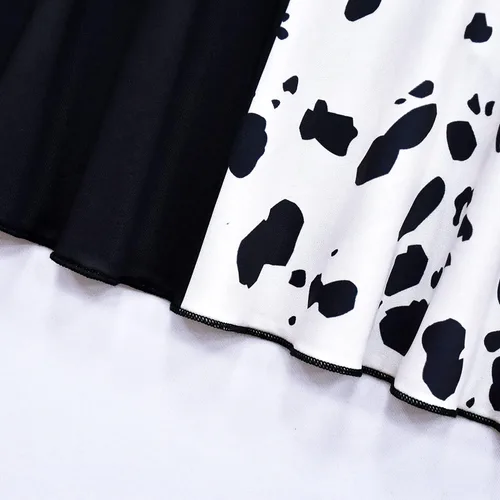 Vista 4 de Disfraz de Halloween para niñas, vestido de fiesta dálmata con accesorios