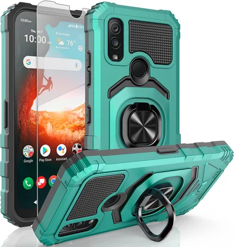 Vista 8 de Ailiber DuraSport UW C6930 - Funda compatible con Kyocera DuraSport 5G, con protector de pantalla, soporte de anillo para montaje magnético