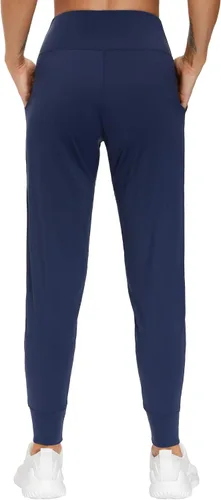 Vista 4 de THE GYM PEOPLE - Pantalones deportivos cónicos para mujer, ligeros, para entrenamiento, yoga, correr y descanso