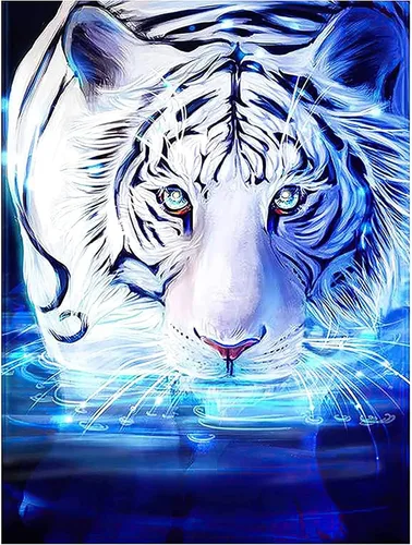Vista 18 de NAIMOER Kits de arte de diamantes de gato para adultos principiantes, kit de pintura de diamante 5D, kit de mosaico de arte de gemas de taladro
