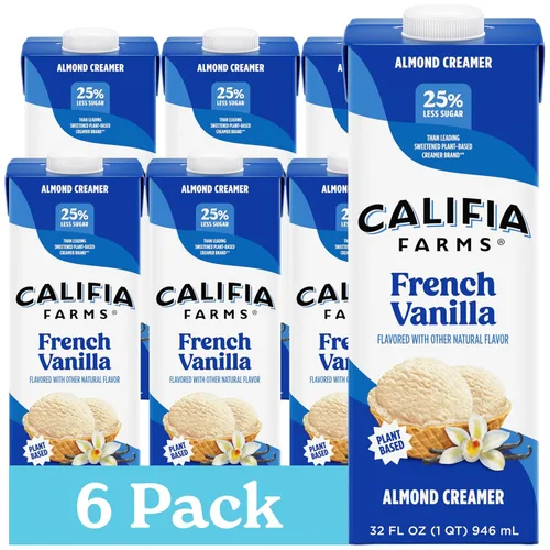 Vista 9 de Califia Farms - Crema para café de leche de almendra y avellana con crema de coco