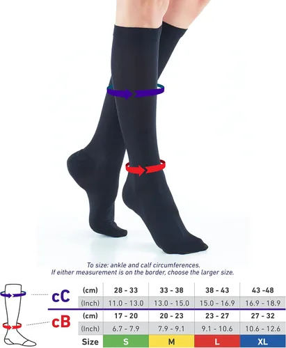 Vista 5 de Neo G Calcetines de compresión de viaje para mujer - Energizantes piernas cansadas y doloridas. Compañero de vuelo perfecto, ideal para largos