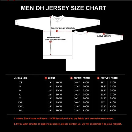 Vista 3 de JPOJPO Camiseta de ciclismo para hombre MTB Downhill Camiseta de manga larga para motocicleta transpirable S-4XL