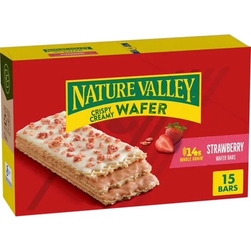 Vista 7 de Nature Valley Barras de Waffle Cremosas y Crujientes, Arándano, Grano Entero, 5 Barras, 6.5 oz