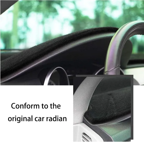 Vista 5 de SureKit Cubierta de tablero personalizada para tablero de auto 2019-2020 (línea negra)