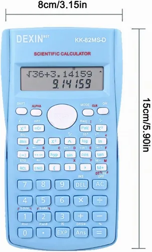 Vista 2 de Calculadoras científicas de escritorio, calculadoras científicas para estudiantes, calculadora científica de 240 funciones, 2 líneas, 10+2 dígitos