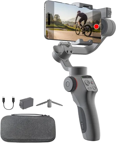Vista 9 de TOALLIN Palo selfie con luz para teléfono inteligente, control remoto