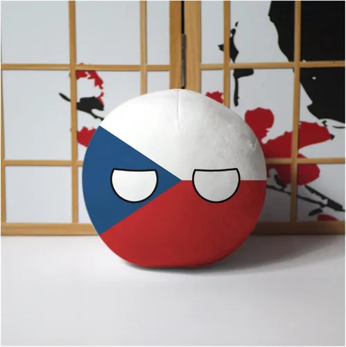 Vista 9 de Polandball Countryballs Muñeco de peluche Ucrania España Hungría Portugal Rumanía Grecia Austria México Polonia Ball (15,3.8 pulgadas)