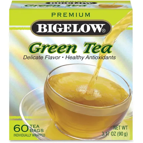Vista 24 de Bigelow Té verde con melocotón, cajas de 20 unidades (paquete de 6) Té con cafeína con té verde y menta, 120 bolsas de té en total