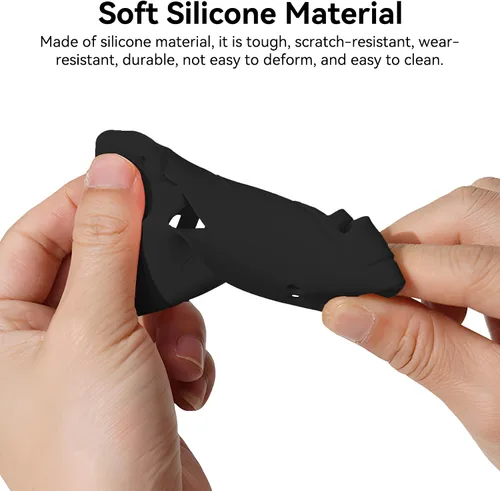 Vista 6 de Funda de silicona Pocket 3: Funda protectora Protector de lente compatible con cámara Vlogging DJI Osmo Pocket 3 Creator Combo Accesorios (negro)