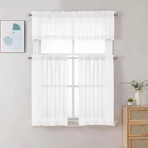 Vista 159 de Gwine Cortinas traslúcidas doradas de 96 pulgadas de largo, 2 paneles para Dorado