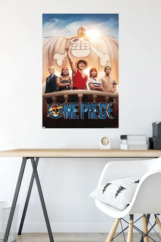 Vista 4 de Netflix One Piece - Póster de pared de una hoja, 34 pulgadas de largo x 22.4 pulgadas de ancho, versión sin marco