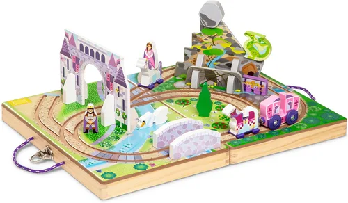 Vista 11 de Melissa & Doug Juego de aeropuerto para llevar, vehículos, pistas incorporadas para niños y niñas de 3 años en adelante - Certificado FSC