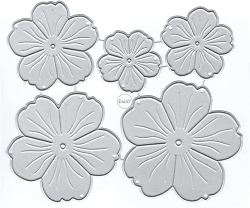 Vista 17 de DzIxY Troqueles de corte de metal de hoja de pétalos para hacer tarjetas, kit de papel de gofrado, troquelados, plantillas de máquina de álbumes