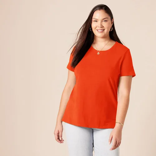 Vista 74 de Amazon Essentials Women's Regular-Fit Short-Sleeve Crewneck T-Shirt