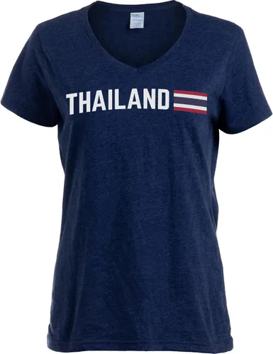 Vista 40 de Nations of the World - Camiseta con cuello en V para mujer