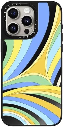 Vista 24 de CASETiFY Mirror - Funda para iPhone 15 Pro Max [reflectante, protección contra caídas de 4.9 pies/compatible con Magsafe] - Lindas impresiones