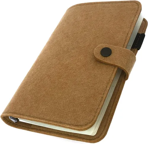 Vista 35 de Carpeta de fieltro A5 con páginas y juego de bolsillos para carpeta, color menta aguamarina