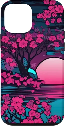 Vista 16 de Synthwave Cherry Blossoms Case for iPhone 17