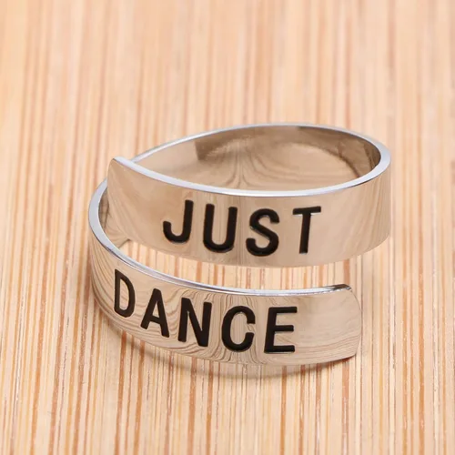 Vista 2 de Yiyang - Anillo ajustable y personalizable para niñas, joyería de regalo para graduación y cumpleaños
