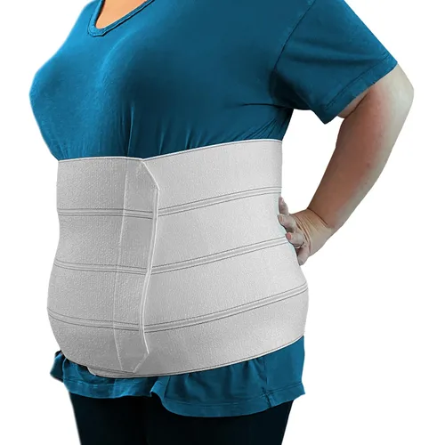 Vista 8 de MARS WELLNESS Carpeta abdominal bariátrica de tamaño grande de alta calidad, 9 pulgadas, 3 secciones/panel, carpeta bariátrica para hombres