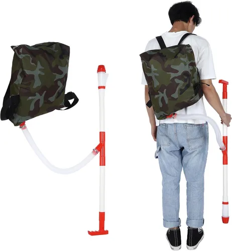 Vista 6 de Esparcidor manual de fertilizante de mochila, aplicador agrícola granular con correa de hombro ajustable para maíz, verduras, árboles frutales