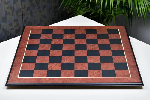 Vista 5 de CHESSBAZAAR Tablero de ajedrez español de 24 pulgadas Acabado mate con bordes moldeados, cuadrado de 2.362 in Juego de tablero de ajedrez