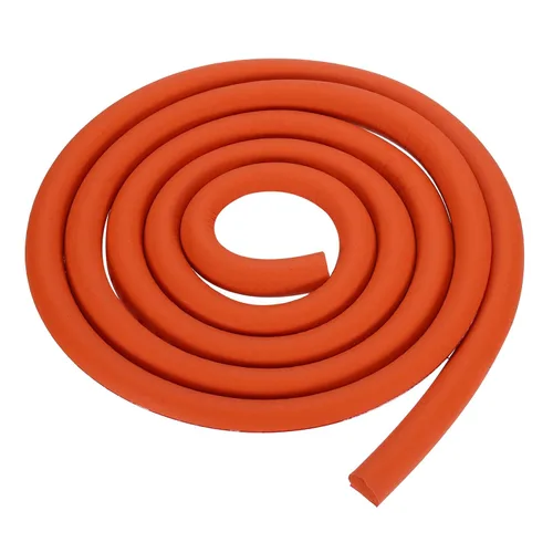 Vista 17 de uxcell Varilla de espuma de 3.28 pies, relleno de junta sólida en forma de D de 0.24 x 0.24 pulgadas, tira de sellado de espuma para protector