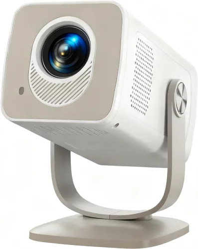 Vista 8 de Mini proyector con WiFi6 y Bluetooth bidireccional 5.4, 4K Smart 1080P portátil proyector de películas al aire libre con Android 13 y aplicaciones