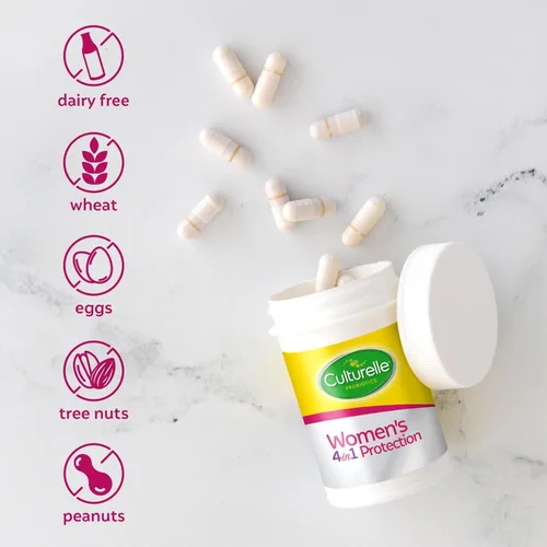 Vista 6 de Culturelle Probióticos 4 en 1 para mujeres, suplemento diario probiótico y prebiótico para apoyar la salud vaginal, salud digestiva, salud