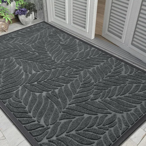 Vista 27 de Yimobra Tapete para puerta delantera para interiores y exteriores, 29.5 x 17 pulgadas, impermeable, para todas las estaciones, para entrada