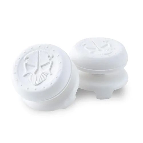 Vista 4 de KontrolFreek FPS Freek Phantom for PlayStation 4 (PS4) and PlayStation 5 (PS5) Performance Thumbsticks 2 High-Rise Concave White