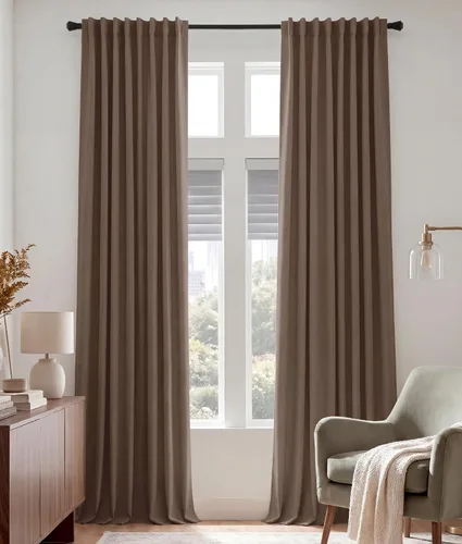 Vista 86 de PONY DANCE Cortinas cortas con aislamiento térmico para ventana pequeña, para guardería, baño, cocina, lavandería, caravana, sótano, 29 pulgadas