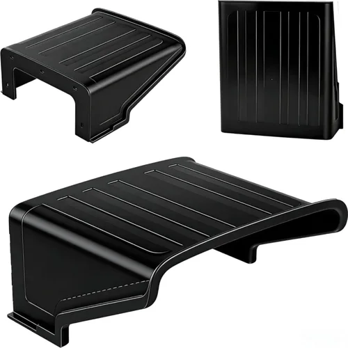 Vista 9 de jojofuny Cubierta de lluvia para cámara de seguridad para exteriores, protector solar de plástico negro para cámaras domo Bullet PTZ, techo