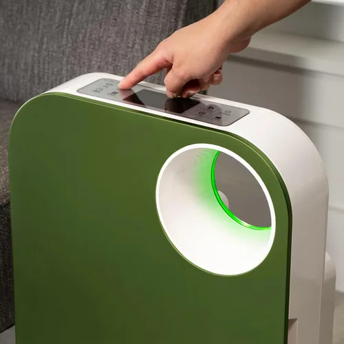 Vista 4 de OVAL AIR AIR1000E - Purificador de aire H13 True HEPA 5 en 1 de 3 etapas para habitaciones de hasta 600 pies cuadrados, reduce alergias, asma