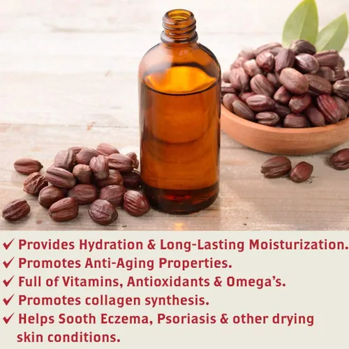 Vista 4 de Olivia Care Suero de aceite de jojoba – 100% natural, puro y prensado en frío – para cara, cuerpo y cabello – Infundido con antioxidantes, vitamina