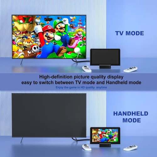 Vista 5 de Estación de acoplamiento de TV para Nintendo SwitchNintendo Switch modelo OLED, base de conmutación 6 en 1 con HDMI 2.0, Ethernet de 100 Mbps, 2