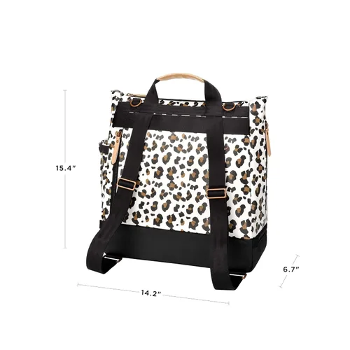 Vista 18 de Petunia Pickle Bottom Mochila pivote, múltiples opciones de transporte, bolsillos aislados, silueta moderna, interior espacioso, índigo/rubor