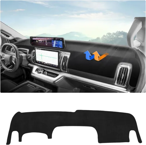 Vista 14 de Autorder - Tapete para cubierta de tablero de instrumentos para camioneta Ford F100/F150/F250/F350/Bronco Pickup Truck, 1973-1977 1978 1979