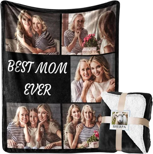 Vista 23 de Envía al Día Siguiente Manta Personalizada con Imagen para Mi Esposa Manta Foto Personalizada Regalo de Boda para Pareja Día de San Valentín