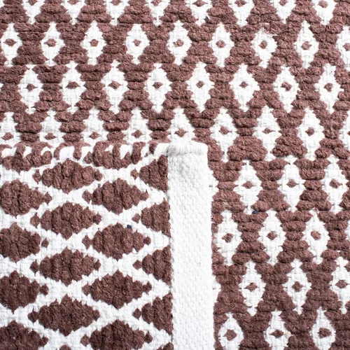 Vista 13 de Safavieh Boston - Colección BOS685A - alfombra de área de algodón, hecha a mano, color café, Algodón, Anaranjado