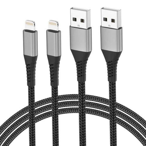 Vista 9 de Umefly Cable de carga corto para iPhone de 1 pie, paquete de 2 cables USB a Lightning para automóvil, cable de carga de iPhone de 1 pie para iPhone
