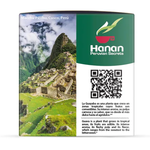 Vista 6 de Hanan Peruvian Secrets Hojas De Guayaba - Té de hierbas Hojas de guayaba 100% naturales 25 bolsas de té Apoya naturalmente las molestias
