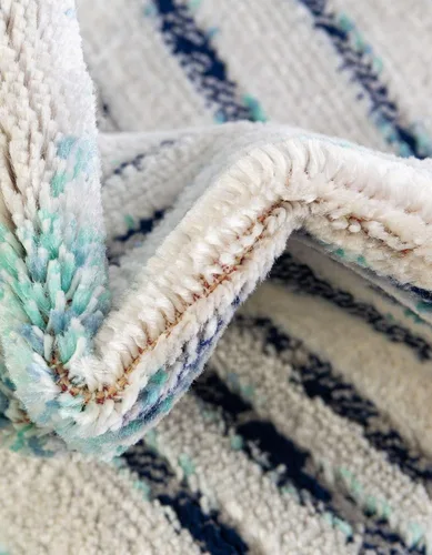 Vista 6 de Unique Loom Ariel Collection - Alfombra rectangular (2 x 3 pies 1 pulgada, color negro)