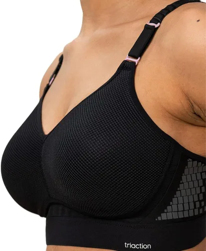 Vista 3 de Triumph Triaction Hybrid Lite - Brasier deportivo acolchado inalámbrico para mujer