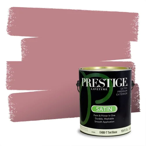 Vista 386 de Prestige Paints Pintura exterior e imprimación en uno, 1 galón, plano, coincidencia comparable de Valspar* Amber Rose*
